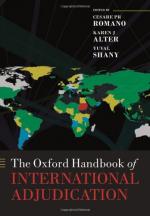 Cover for the Oxford Handbook of International Adjudication